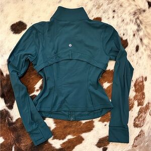 lululemon athletica teal Define Jacket Cropped